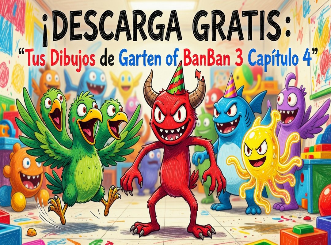 Descarga Gratis: Tus Dibujos de Garten of BanBan 3 Capítulo 4